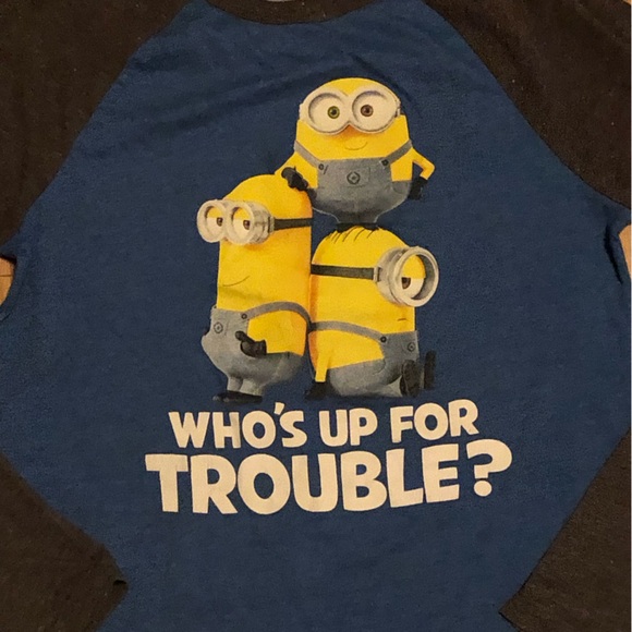 Despicable Me Minions Long Sleeve Raglan Shirt - Picture 3 of 4